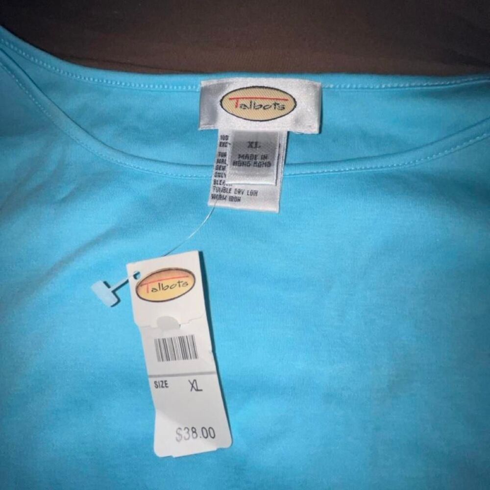 Talbots Women's Blue Shirt - Picture 3 of 4